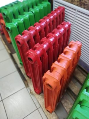 Чугунные радиаторы с полимерным покрытием